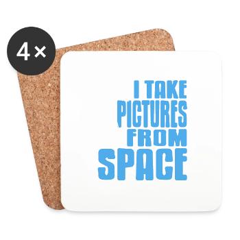 I Take Picture From Space Awesome Retro Astronomer - Untersetzer (4er-Set) - Weiß - Vorne