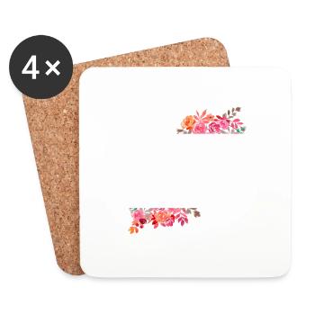 Awesome Furry Foster Mom Cool T-Shirt Present Gift - Coasters (set of 4) - white - Front