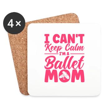 Ballett Tanz Ballerina Ballett Mädchen Geschenk - Untersetzer (4er-Set) - Weiß - Vorne