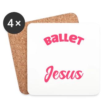 Ballett tanzen Ballett Tanz Ballerina Geschenk - Untersetzer (4er-Set) - Weiß - Vorne