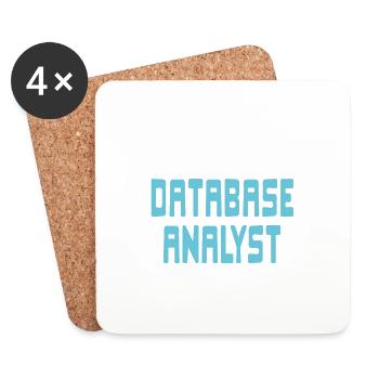 I'm A Database Analyst & I Have An Awesome Life - Untersetzer (4er-Set) - Weiß - Vorne