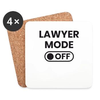 Profession d’avocat Avocat Avocat Droit - Dessous de verre (lot de 4) - blanc - Devant