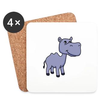 Camel Comic - Coasters (set of 4) - white - Front