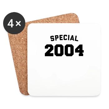 Drôle d’anniversaire Spécial 2004 - Dessous de verre (lot de 4) - blanc - Devant