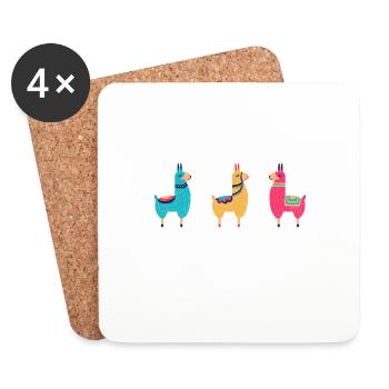 Adventure You Say Alpaca My Bags T-Shirt, Funny Al - Coasters (set of 4) - white - Front