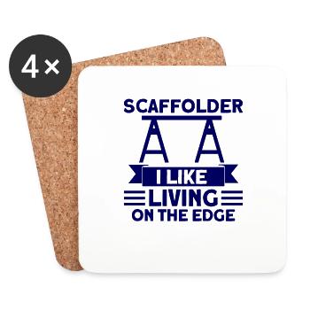 Scaffolding Construction Site Scaffolding Job Gift - Coasters (set of 4) - white - Front