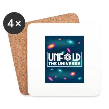 UNFOLD THE UNIVERSE - Coasters (set of 4) - white - Front
