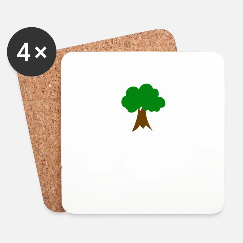 Erzgebirge Baum Gärtner Haamit - Untersetzer (4er-Set) - Weiß