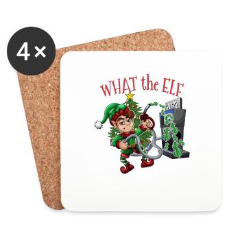 Christmas Season High Gas Prices Funny Christmas - Coasters (set of 4) - white - Front