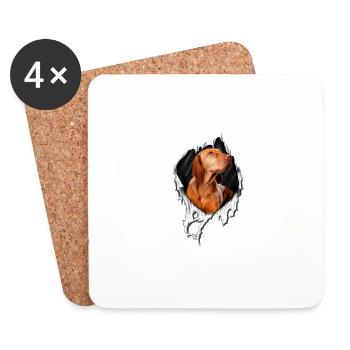 My Hungarian is perfect for all dog owners - Coasters (set of 4) - white - Front