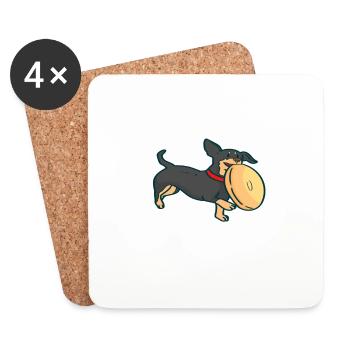 Happiness Found In Dog Training Cute Dog Lover - Untersetzer (4er-Set) - Weiß - Vorne
