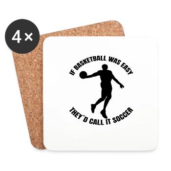 Basketball Basketball Basketball Lovers Club - Coasters (set of 4) - white - Front