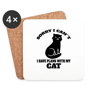 Kitten Cat Cat Pet Cat Hair Domestic Cat - Coasters (set of 4) - white - Front