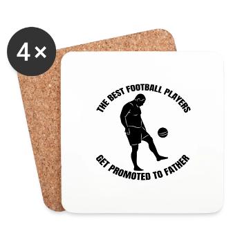 Football Father Football Coach Dad Football Player - Coasters (set of 4) - white - Front