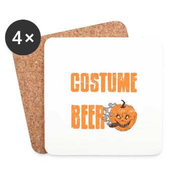 My Costume Now Give Me Beer Funny Halloween - Untersetzer (4er-Set) - Weiß - Vorne