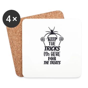 Gardez les trucs que j’ai fait pour les friandises - Dessous de verre (lot de 4) - blanc - Devant