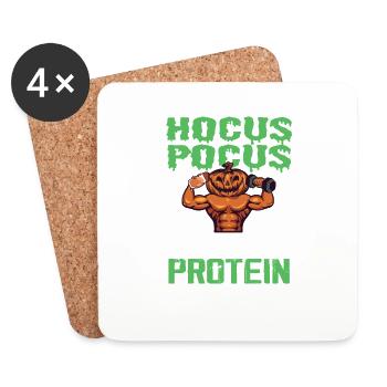 Hocus Pocus I Need Fokus Gym Halloween - Untersetzer (4er-Set) - Weiß - Vorne