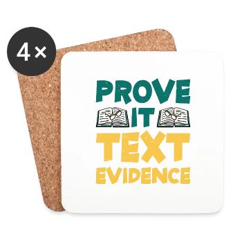 Prove It, Text Evidence 30 - Untersetzer (4er-Set) - Weiß - Vorne