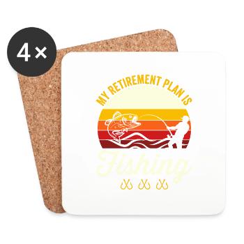 Funny Fishing Saying Gift For Fisherman - Coasters (set of 4) - white - Front