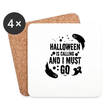 Halloween Is Calling - Coasters (set of 4) - white - Front
