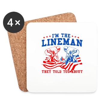 American Football American Football Team Foo - Coasters (set of 4) - white - Front