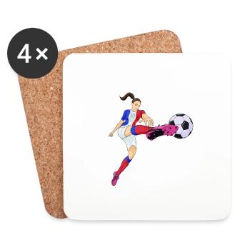 French National Soccer Team I Football France - Coasters (set of 4) - white - Front