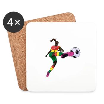 Ghana National Soccer Team I Football Ghana - Untersetzer (4er-Set) - Weiß - Vorne