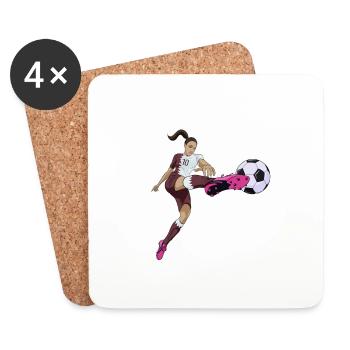 Arab National Soccer Team I Football Qatar - Untersetzer (4er-Set) - Weiß - Vorne