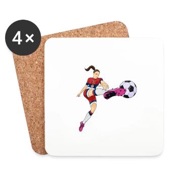 Serbian National Soccer Team I Football Serbia - Untersetzer (4er-Set) - Weiß - Vorne