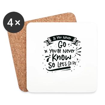 Innovators Flying Entrepreneurs Inspired - Coasters (set of 4) - white - Front