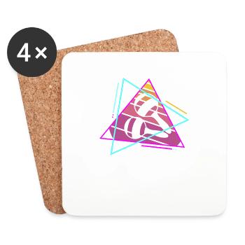 Retro Vintage Classic Maraca Player Instrument - Coasters (set of 4) - white - Front