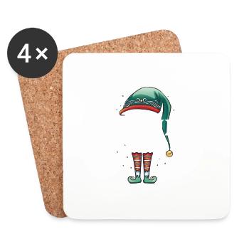 The Brother Elf Matching Group christmas - Coasters (set of 4) - white - Front