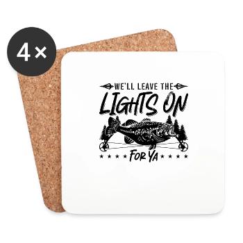 We'll Leave The Bowfishing Bow Fisherman Bowfisher - Coasters (set of 4) - white - Front