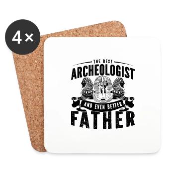 The Best Archeologist Archaeology Dig Archeologist - Coasters (set of 4) - white - Front