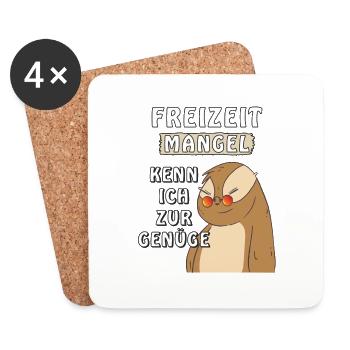 FAULTIER FREIZEIT MANGEL - Untersetzer (4er-Set) - Weiß - Vorne