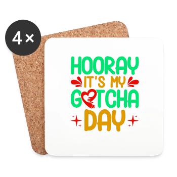 Foster parents Adoptive parents Adoption of children - Coasters (set of 4) - white - Front