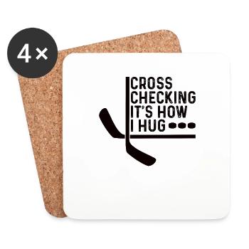 Hockey Goalkeeper Ice Hockey Goalkeeper Sport Club - Coasters (set of 4) - white - Front