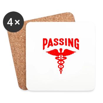 I Survived Her Passing Nursing School 18 - Coasters (set of 4) - white - Front