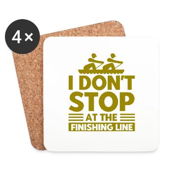 Rowers Rowing Team Rowing Gift - Coasters (set of 4) - white - Front
