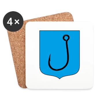 Hook - Coasters (set of 4) - white - Front