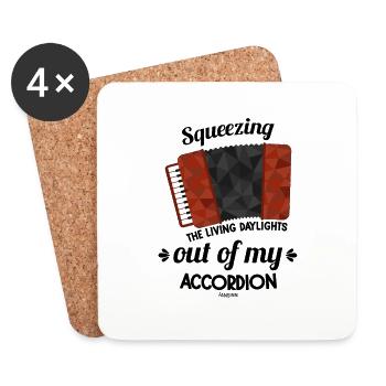 Accordion - Coasters (set of 4) - white - Front