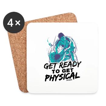 Aikido Ground Fighting from Japan - Coasters (set of 4) - white - Front