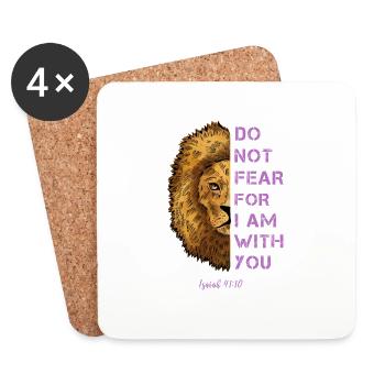 Relevant quote Leo - Coasters (set of 4) - white - Front