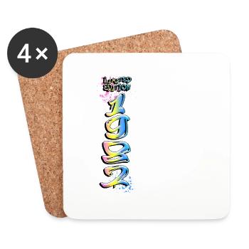 Limited Edition 1982 Graffiti - Untersetzer (4er-Set) - Weiß - Vorne