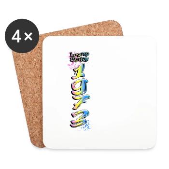 Limited Edition 1973 Graffiti - Untersetzer (4er-Set) - Weiß - Vorne