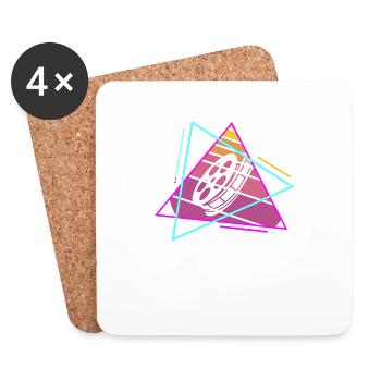 Retro Vintage Classic Editor Editing - Coasters (set of 4) - white - Front
