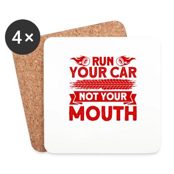 Drag Racing Drag Race Car Racing Gift - Coasters (set of 4) - white - Front