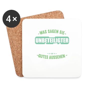 Was sagen Sie als Unbeteiligter Thema Aussehen - Untersetzer (4er-Set) - Weiß - Vorne