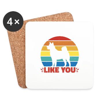 If My Dog Doesn't Like You, Neither Do I 3 - Untersetzer (4er-Set) - Weiß - Vorne