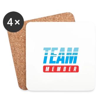 Hockey Team - Untersetzer (4er-Set) - Weiß - Vorne